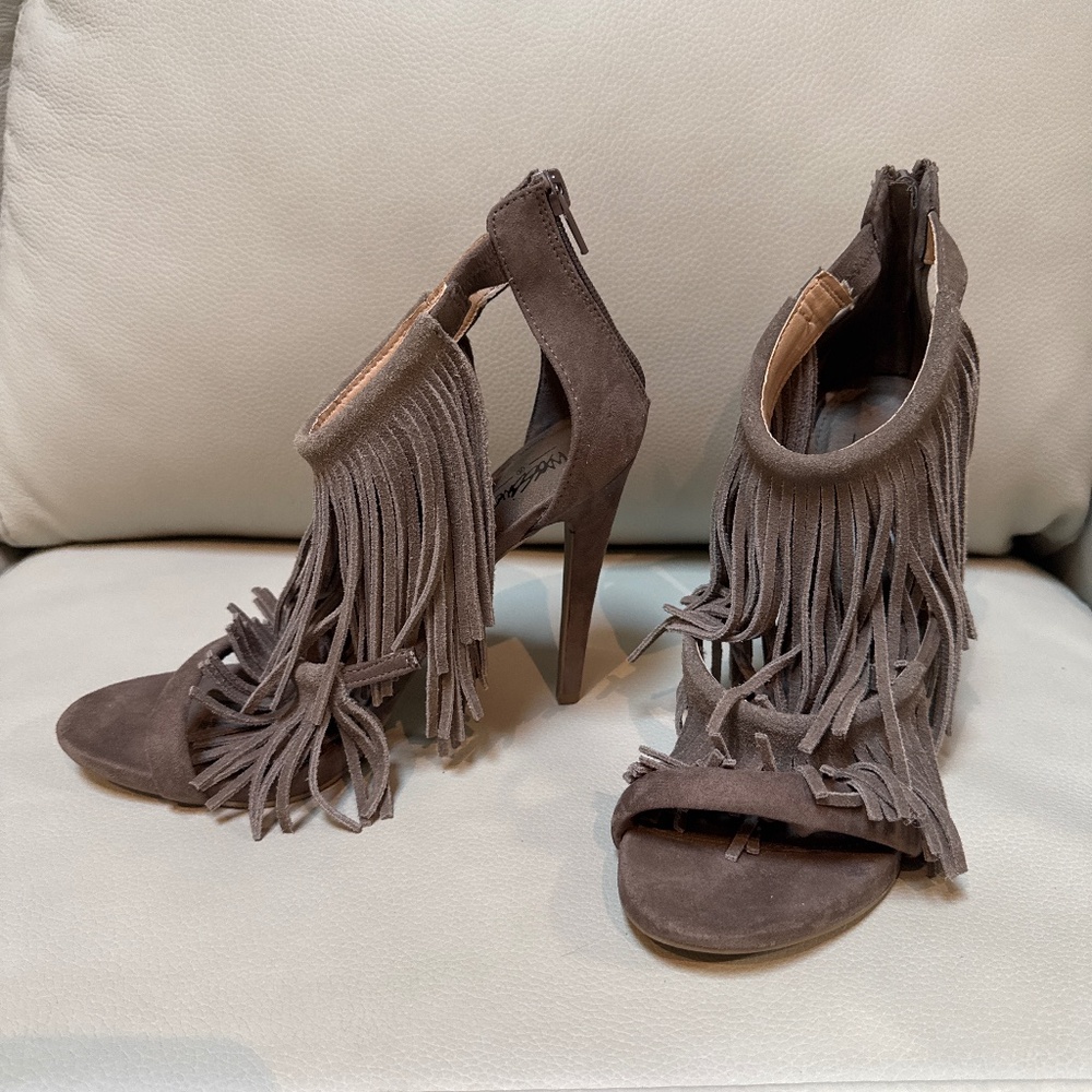 Mossimo Fiona Fringe Suede Sandals